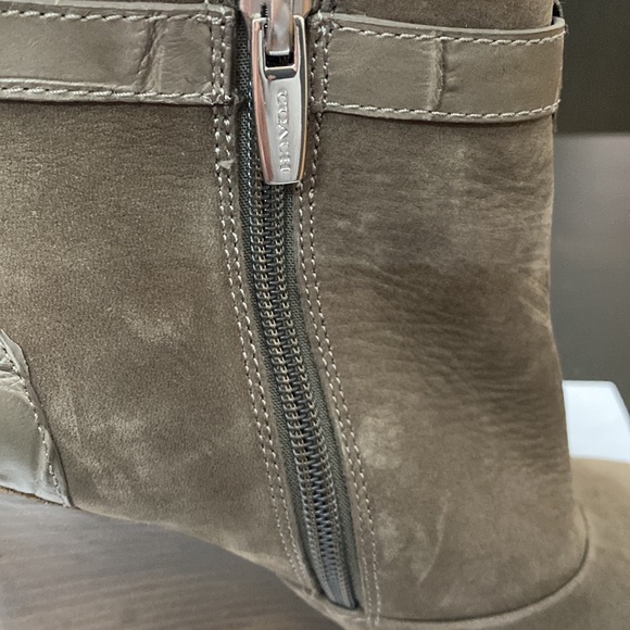 Coach - Suede Melody Wedge Booties - Picture 10 of 10